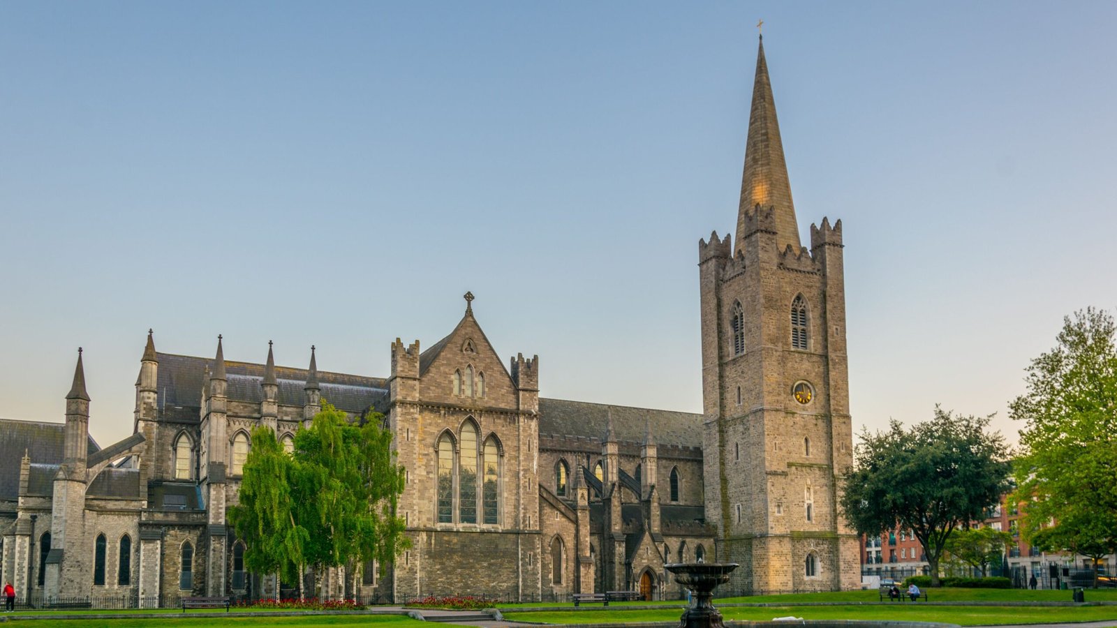 View of the St. Patrick's Cathedral in Dublin, Ireland