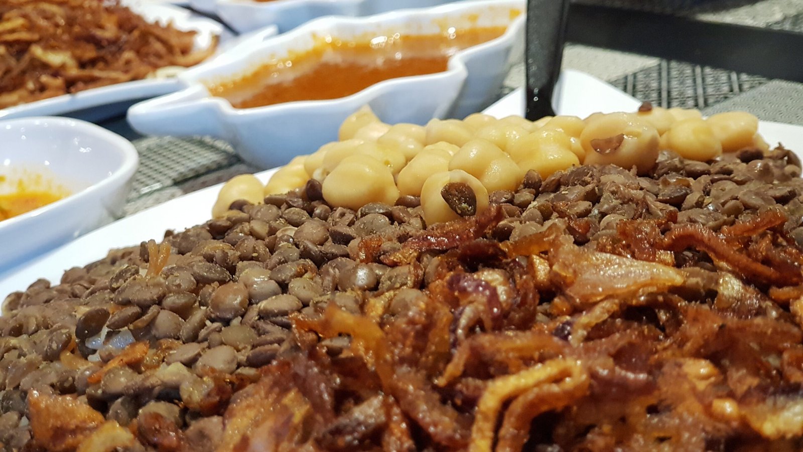 Koshari, a traditional Egyptian dish