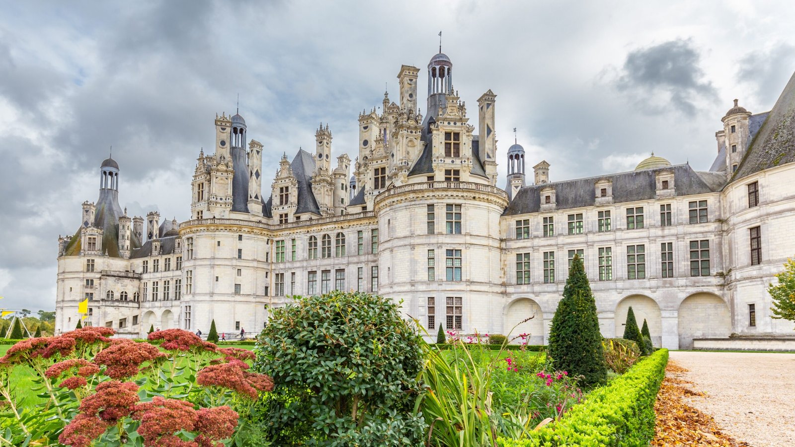 Château de Chambord's view from garden in Loire Valley