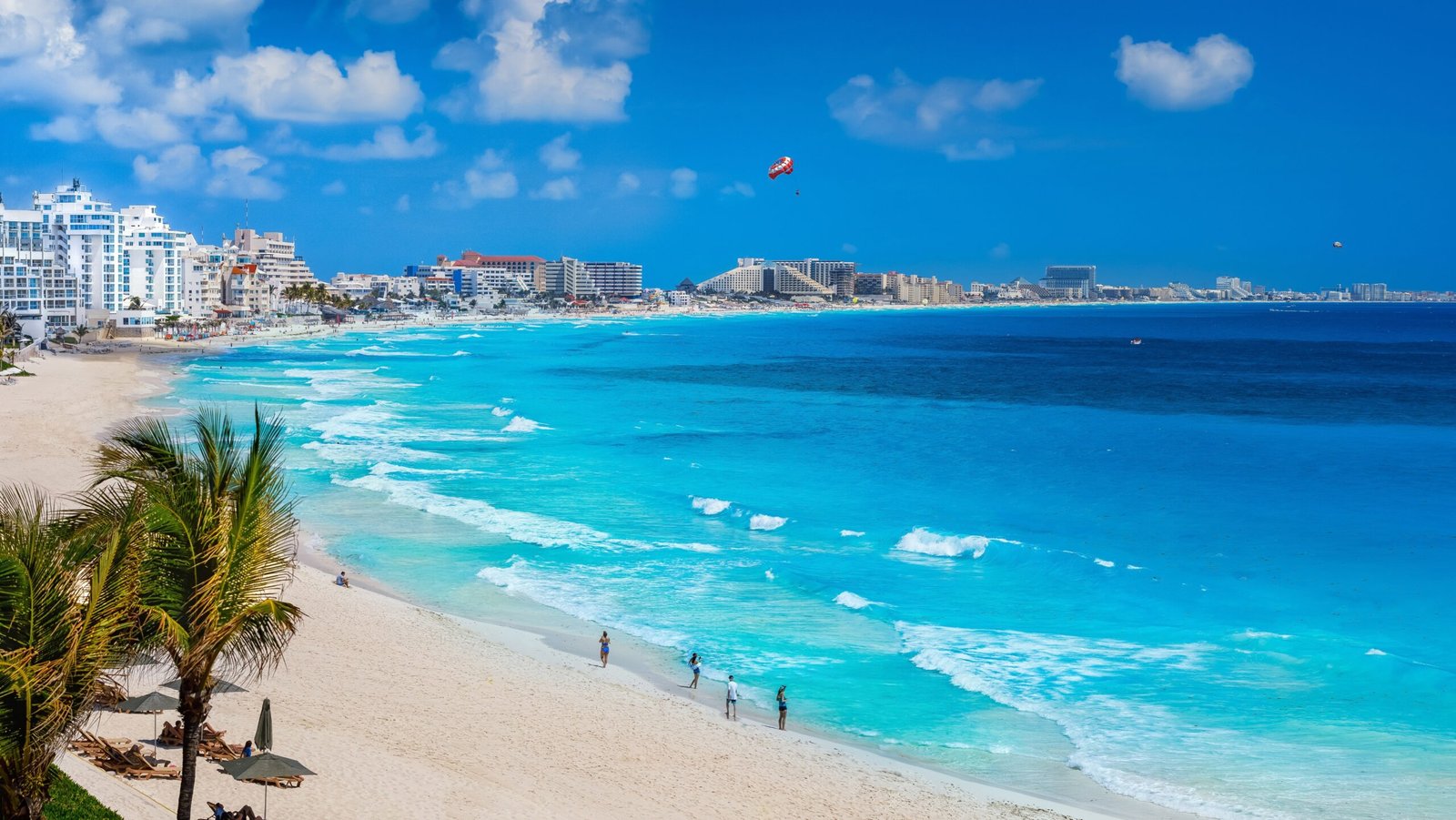 Beautiful shot of Cancun Beach during Summer