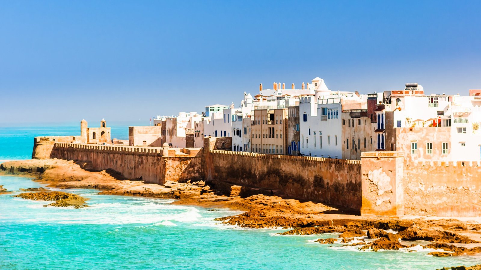 View of old city of Essaouira in Morocco