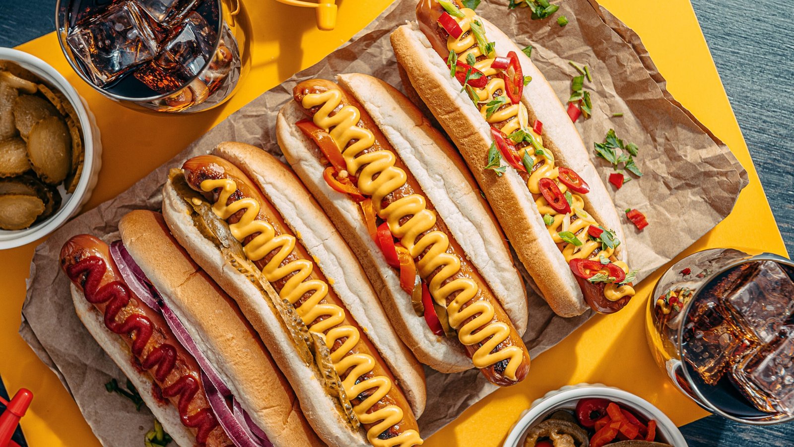 American hotdogs with Cola