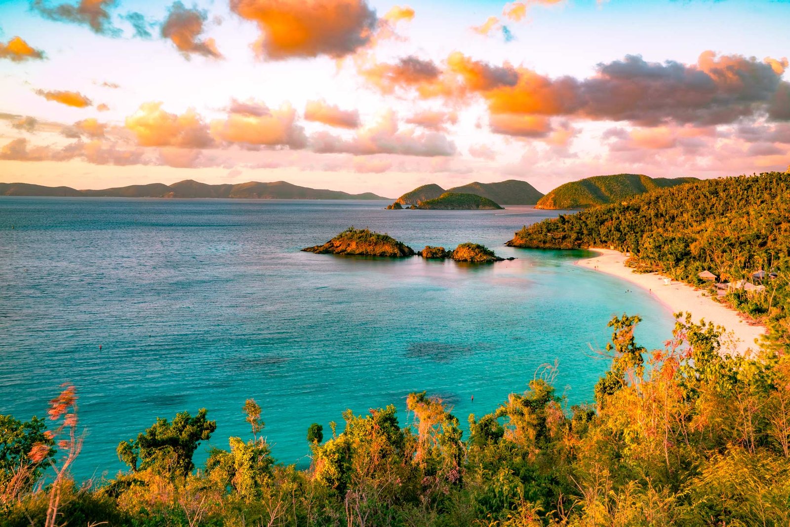 A view of Trunk Bay, St. John, U.S. Virgin Islands