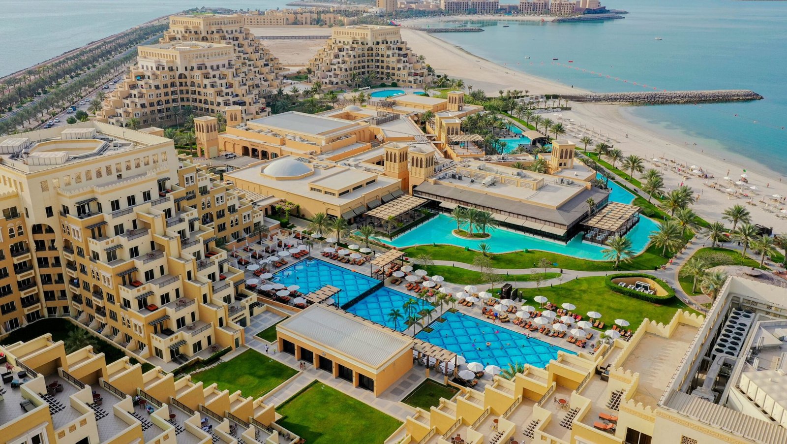 An Aerial Shot of the Rixos Bab Al Bahr in Ras Al Khaimah