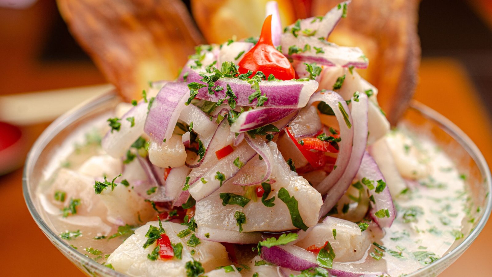 Ceviche-Raw Fish cured in lime