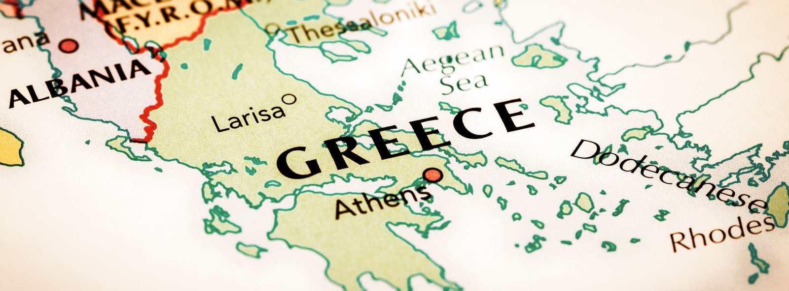 Greece close map view