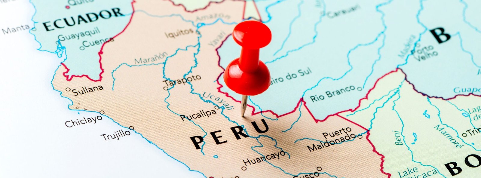 Peru close map view
